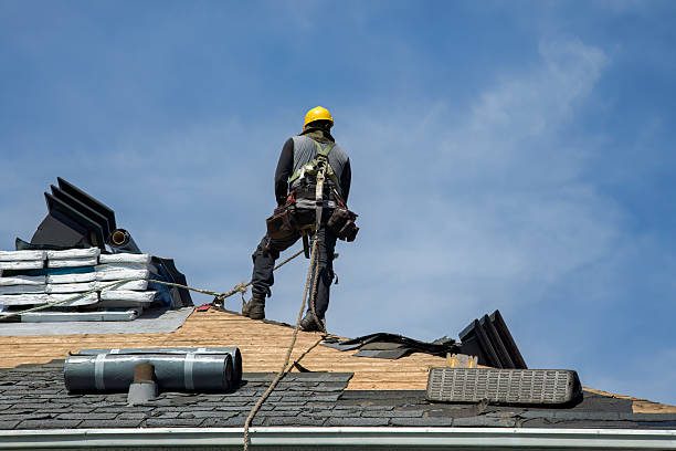 Professional Roof Replacement technician working in Waretown, NJ